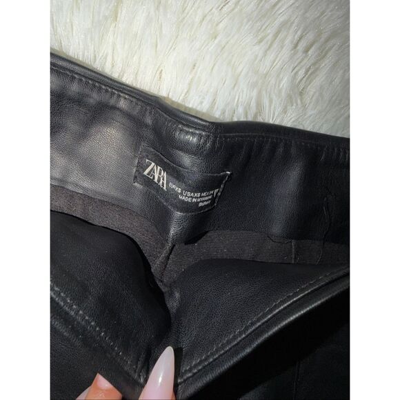 Size XS black leather leggings - Picture 2 of 3